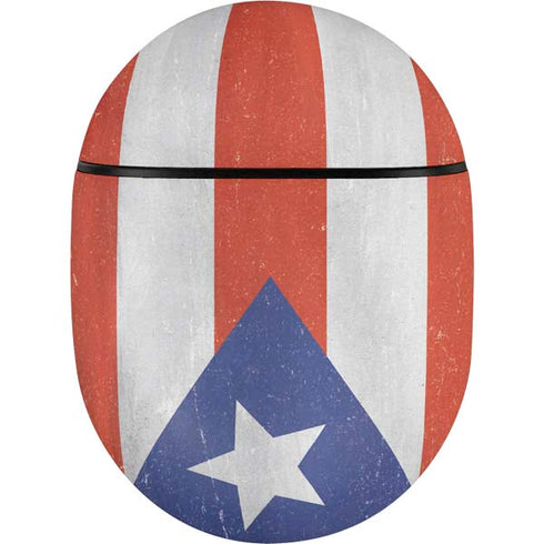 Puerto Rico Flag Distressed Google Pixel Buds Skin